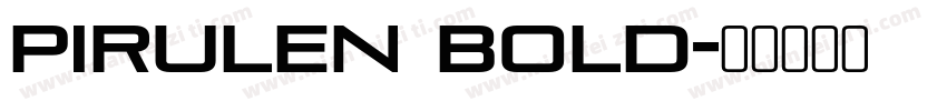 Pirulen Bold字体转换